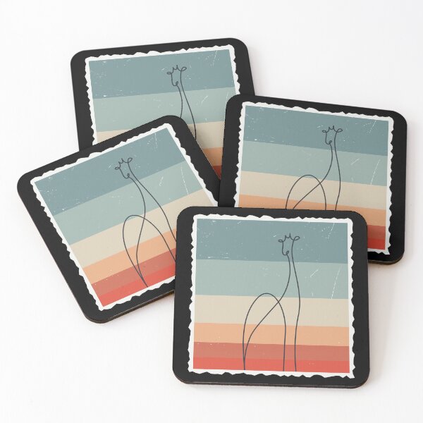 Item preview, Retro Vintage Giraffe One Line designed and sold by Full Moon.
