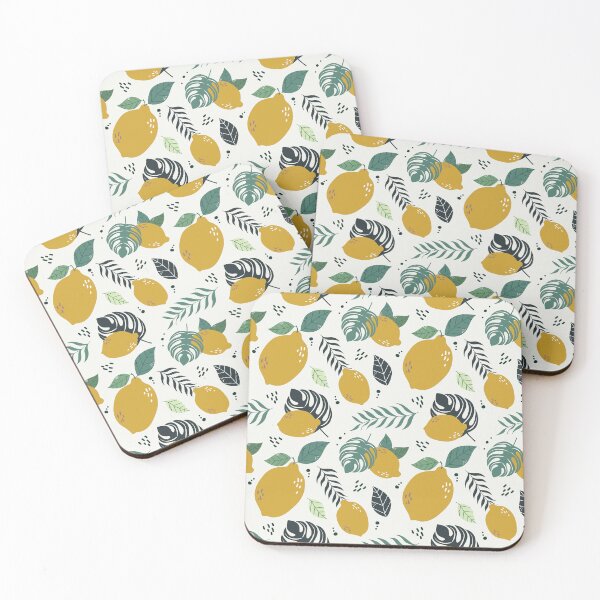 Item preview, Mediterranean Summer Lemons Pattern Design, Lemon Blossom Tree - Lemon Patterns designed and sold by antevasinart.