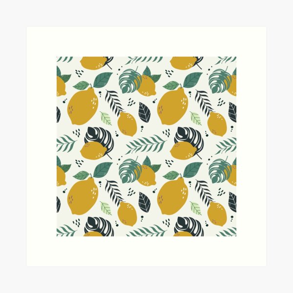 Lemons pattern, watercolour lemon | Leggings