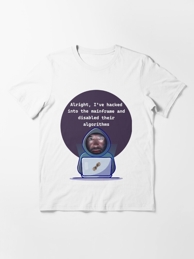 Hacking (into) the mainframe funny meme - hacker Essential T-Shirt for  Sale by Krokodajll