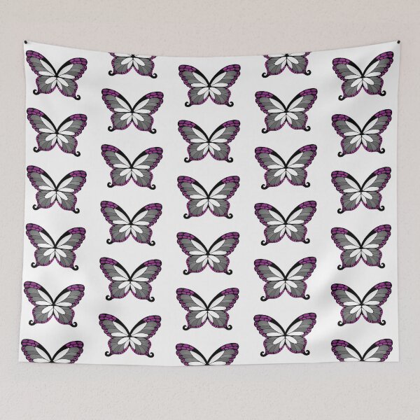 Item preview, Butterfly Wings Asexual Pride Flag designed and sold by Middy's Art.