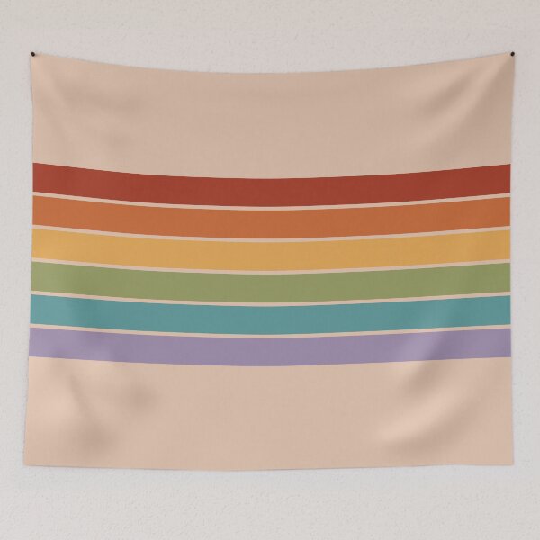 Item preview, Retro Rainbow Stripes designed and sold by Arianna Khalil.