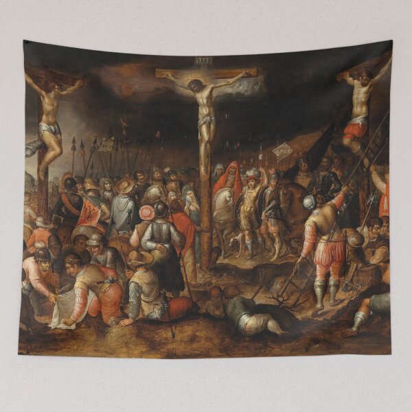Item preview, The Crucifixion on Mount Calvary | Ambrosius Francken II | 1630 Renaissance Gospel Biblical Art designed and sold by CJET.