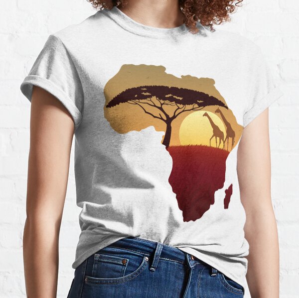 Africa Map Landscape Classic T-Shirt