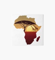 Afrika-Karten-Landschaft Galeriedruck