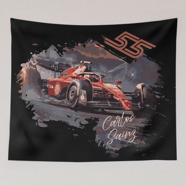 Item preview, Carlos Sainz 55 -  Vintage_Digital art_2025 designed and sold by F1 Studio.