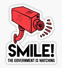 Smile! Government is Watching Sticker