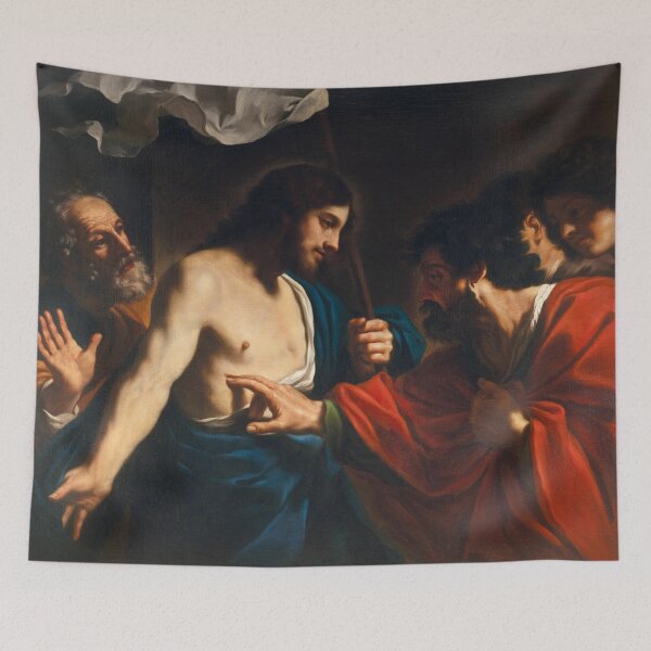 Item preview, The Incredulity of Saint Thomas | Guercino | 1629 Renaissance Gospel Biblical Art designed and sold by CJET.