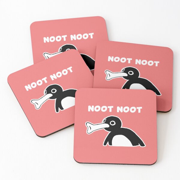 Item preview, Noot Noot Pingu Meme (Coral Pink BG) designed and sold by FilipeFerreira.