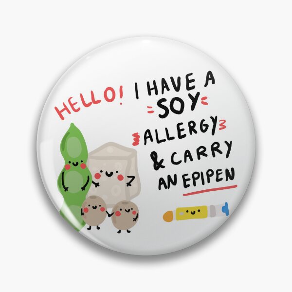 Item preview, Soy Allergy Epipen Awareness designed and sold by Samantha MadeOfAtoms.