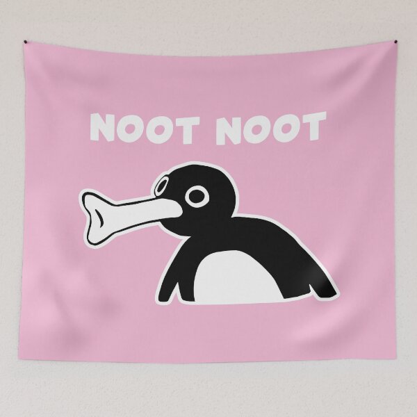 Item preview, Noot Noot Pingu Meme (Light Pink BG) designed and sold by FilipeFerreira.