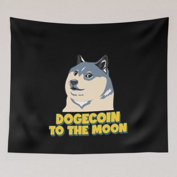 Item preview, Dogecoin to the Moon Shiba Doge1 designed and sold by NFTDesignsBLV.