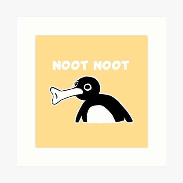 Vista previa del artículo con la obra «Noot Noot Pingu Meme (Amarillo BG)», diseñado y vendido por FilipeFerreira.