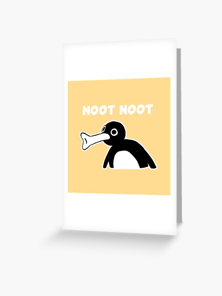 Noot Noot Pingu Meme (Yellow BG) Greeting Card for Sale by FilipeFerreira