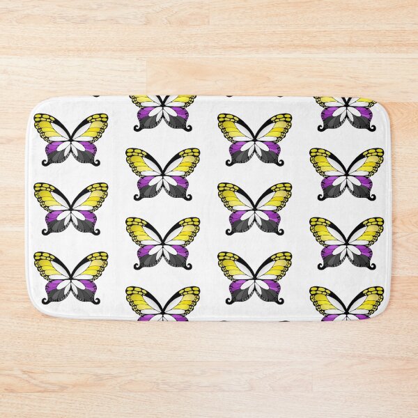 Item preview, Butterfly Wings Non-Binary Pride Flag designed and sold by Middy's Art.