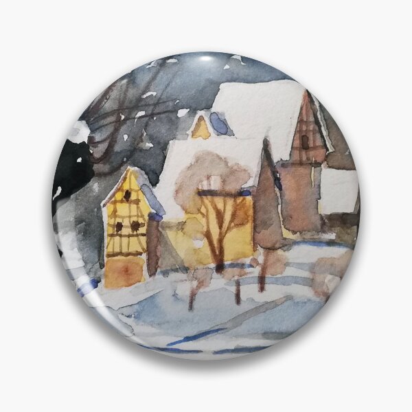 Item preview, Village in the snow designed and sold by Kunterbuntes.