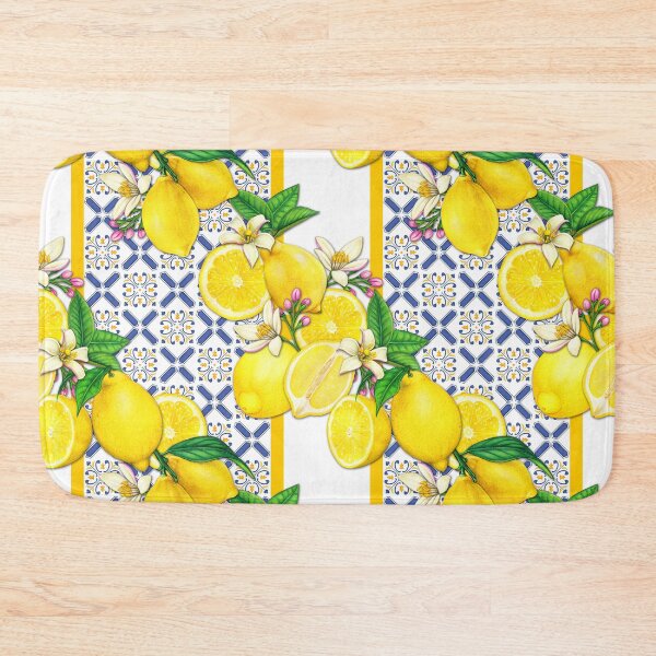 Item preview, Mediterranean Summer Lemons Pattern Design - Mediterranean Tiles designed and sold by antevasinart.