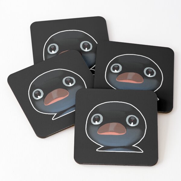 Item preview, Terrified Pingu Meme (Black BG) designed and sold by FilipeFerreira.