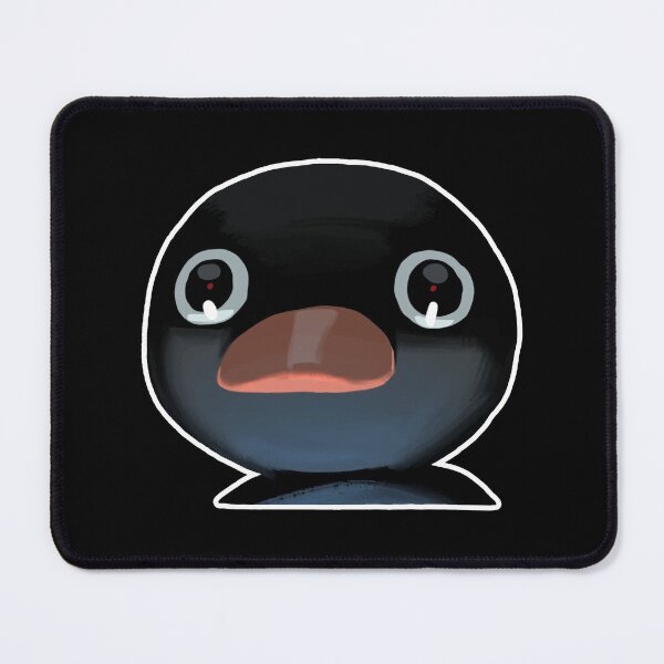 Item preview, Terrified Pingu Meme (Black BG) designed and sold by FilipeFerreira.