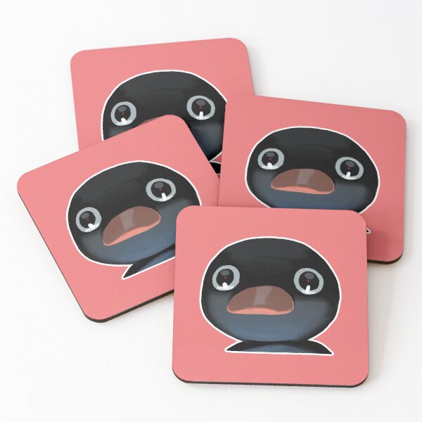 Item preview, Terrified Pingu Meme (Coral Pink BG) designed and sold by FilipeFerreira.