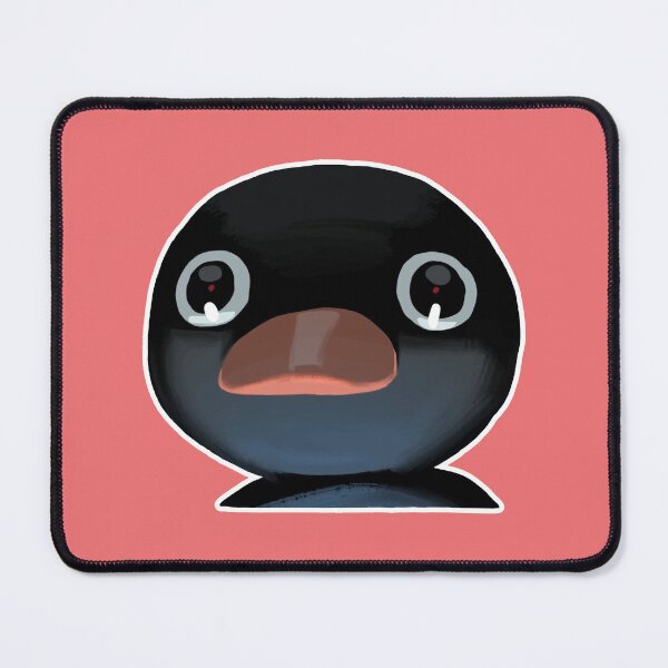 Item preview, Terrified Pingu Meme (Coral Pink BG) designed and sold by FilipeFerreira.