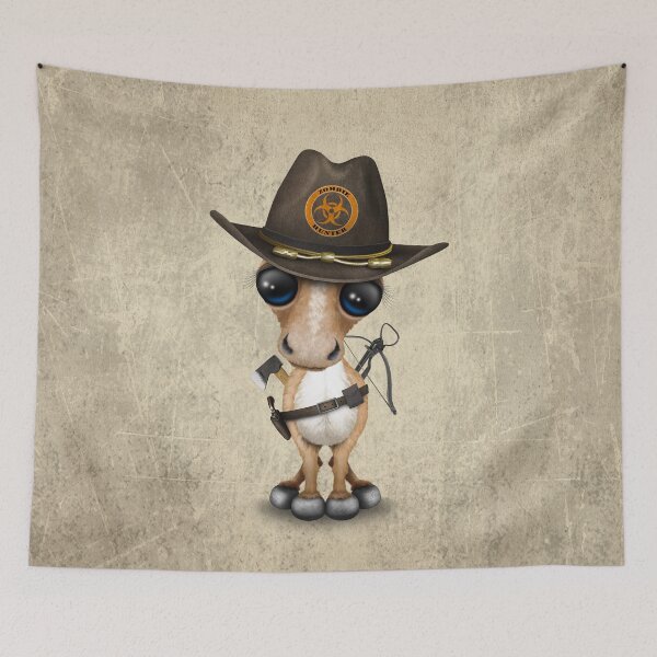 Item preview, Cute Pony Zombie Hunter designed and sold by JeffBartels.