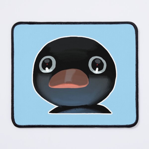 Item preview, Terrified Pingu Meme (Light Blue BG) designed and sold by FilipeFerreira.