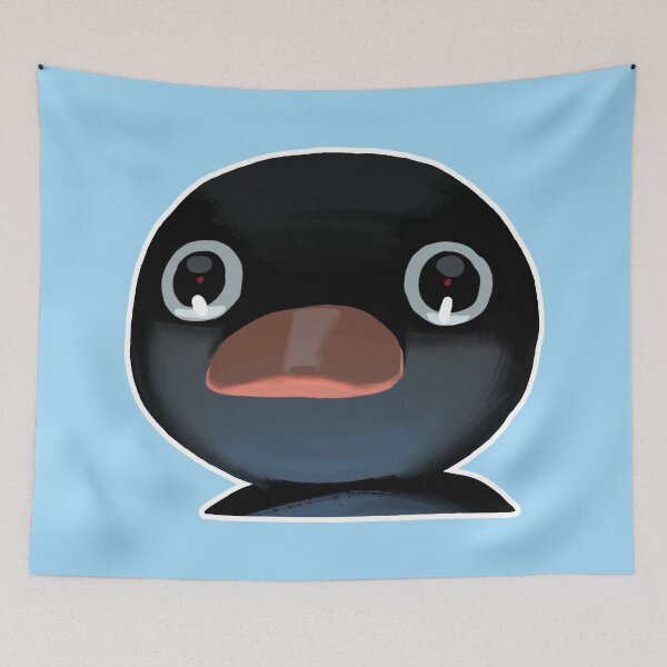 Item preview, Terrified Pingu Meme (Light Blue BG) designed and sold by FilipeFerreira.