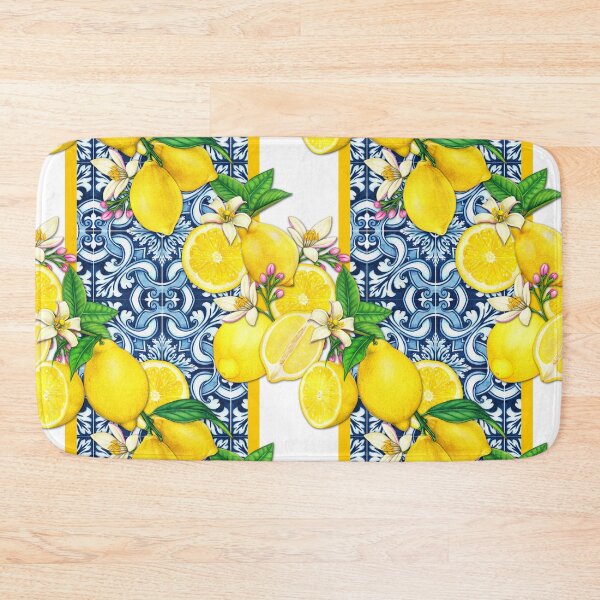 Item preview, Mediterranean Summer Lemons Pattern Design - Mediterranean Tiles designed and sold by antevasinart.