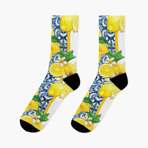 Item preview, Mediterranean Summer Lemons Pattern Design - Mediterranean Tiles designed and sold by antevasinart.