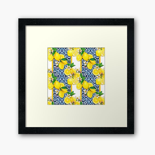 Item preview, Mediterranean Summer Lemons Pattern Design - Mediterranean Tiles designed and sold by antevasinart.