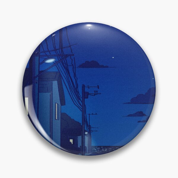 Item preview, Night Time Anime Background designed and sold by PotluckPrints.