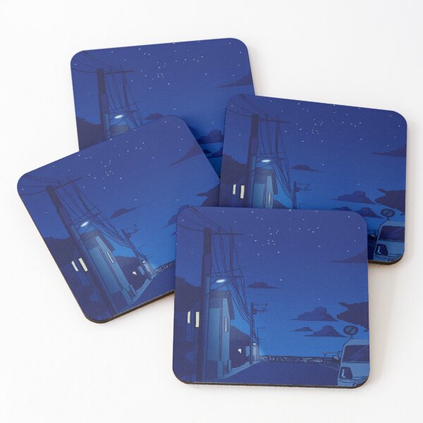 Item preview, Night Time Anime Background designed and sold by PotluckPrints.