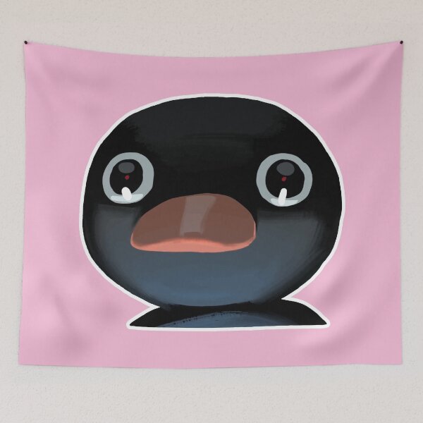 Item preview, Terrified Pingu Meme (Light Pink BG) designed and sold by FilipeFerreira.
