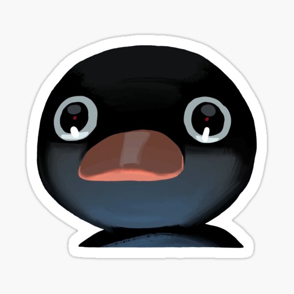 Vista previa del artículo con la obra «Meme de Pingu aterrorizado (fondo rosa claro)», diseñado y vendido por FilipeFerreira.