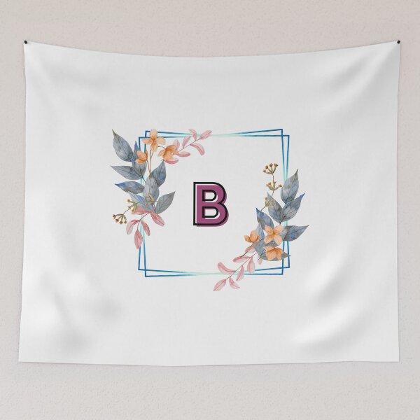 Item preview, Initial B Flowers Design, Monogram with Flowers, Initial Gifts for Her- designed and sold by bartdesigner.