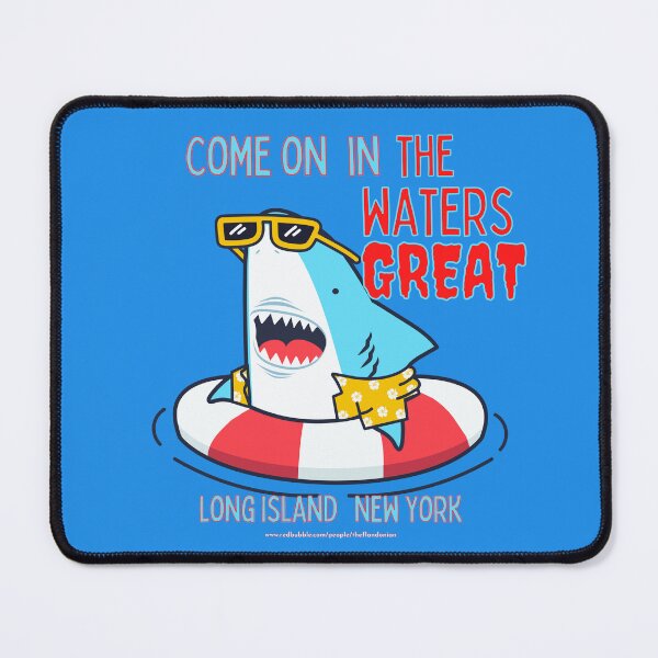 Item preview, Come On In The Waters Great, Funny Cartoon Great White Shark designed and sold by theflandonian.