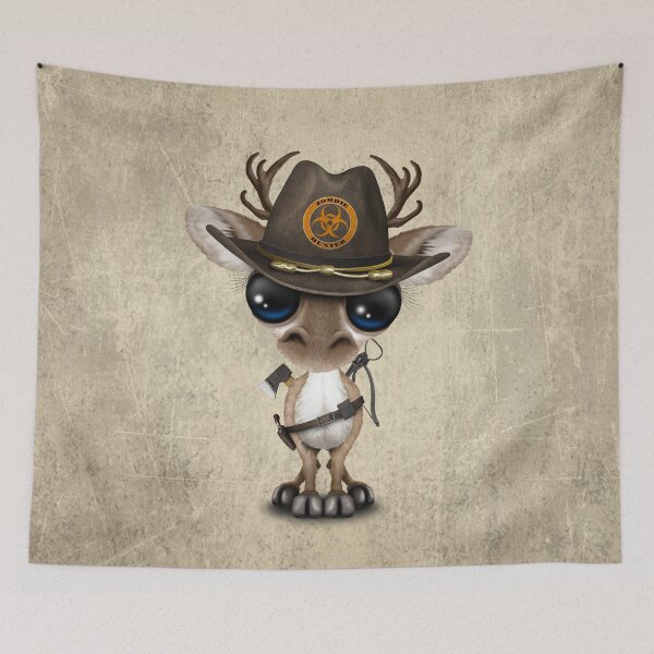 Item preview, Baby Reindeer Zombie Hunter designed and sold by JeffBartels.