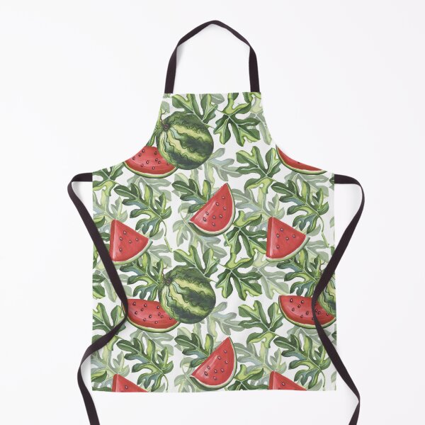 Item preview, Leafy Watermelon Plant Pattern Design, Watermelon Slices - Watermelon Patterns designed and sold by antevasinart.