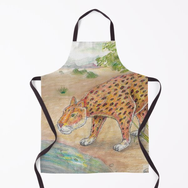 Item preview, Leopard at watering hole designed and sold by DarkRubyMoon.