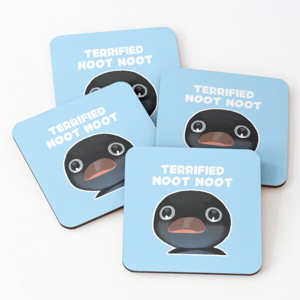Item preview, Terrified Noot Noot Pingu Meme (Light Blue BG) designed and sold by FilipeFerreira.