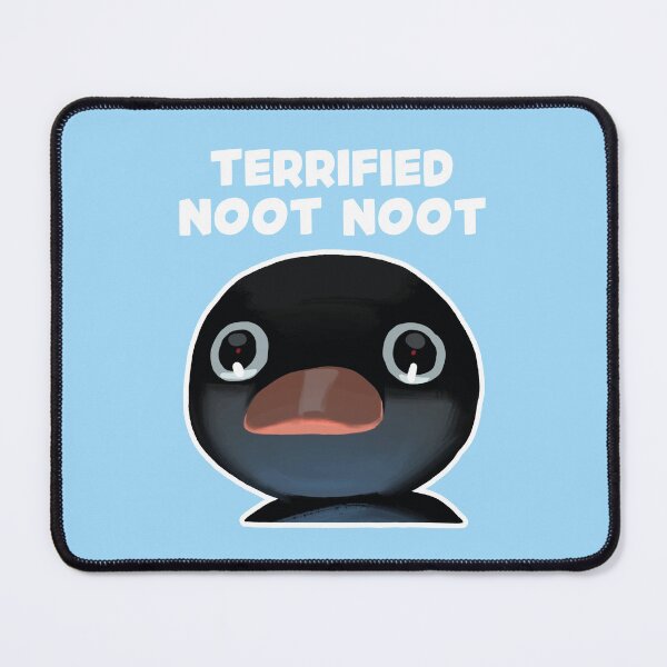 Item preview, Terrified Noot Noot Pingu Meme (Light Blue BG) designed and sold by FilipeFerreira.