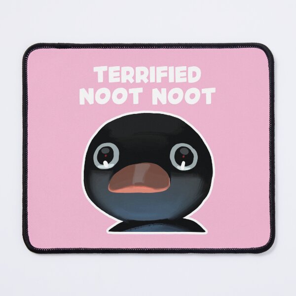 Item preview, Terrified Noot Noot Pingu Meme (Light Pink BG) designed and sold by FilipeFerreira.