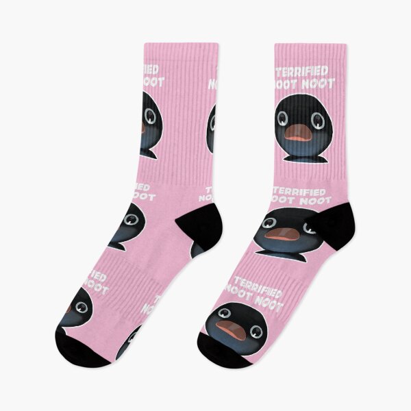 Item preview, Terrified Noot Noot Pingu Meme (Light Pink BG) designed and sold by FilipeFerreira.