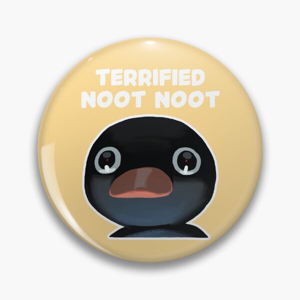 Item preview, Terrified Noot Noot Pingu Meme (Yellow BG) designed and sold by FilipeFerreira.