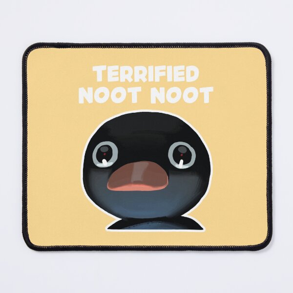 Item preview, Terrified Noot Noot Pingu Meme (Yellow BG) designed and sold by FilipeFerreira.