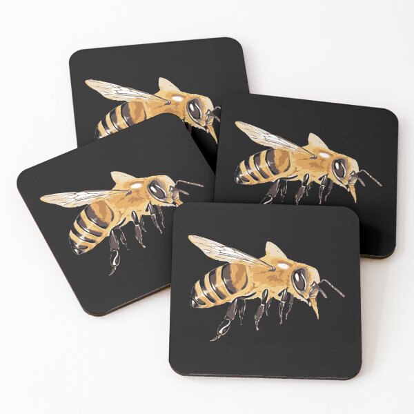 Item preview, Bee Honey Fly Animals Art Paint Draw Design designed and sold by BK-Fishing.