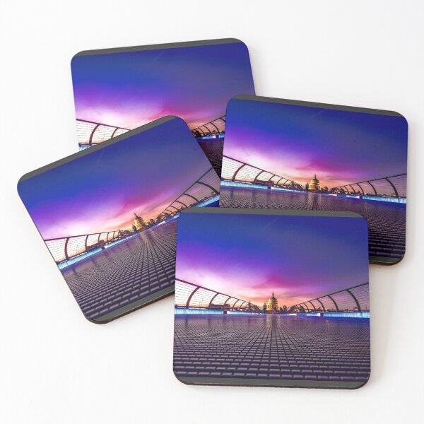 Item preview, Millenium Bridge of London at evening designed and sold by MadLeader.