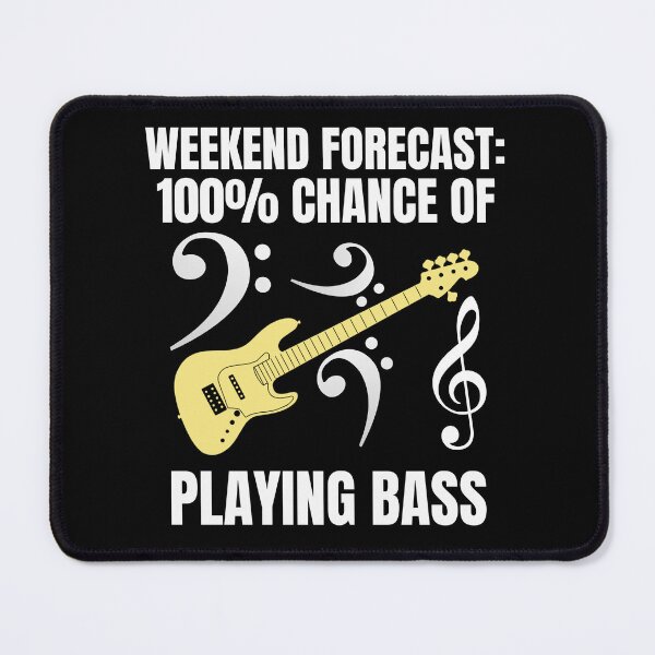 Item preview, Weekend Forecast Bass Player Themed T Shirt Merch designed and sold by PRINTS2HOT.