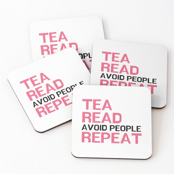 Item preview, Tea, Read, Avoid People, Repeat - for literature lovers designed and sold by ThreadlyAndCo.